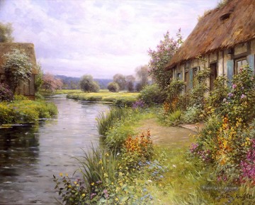  Aston Malerei - Eine Biegung im Fluss Landschaft Louis Aston Knight